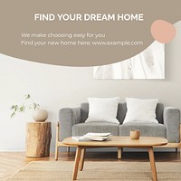 Dream home Facebook post template