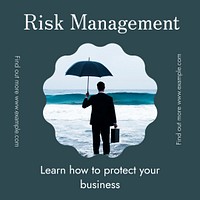 Risk management Instagram post template