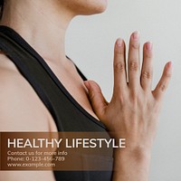 Healthy lifestyle Instagram post template