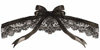 Lace ribbon black fashionable.