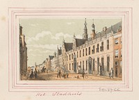 Stadhuis van Leiden (c. 1865 - c. 1875) by anonymous