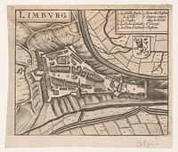 Plattegrond van de stad Limburg (1652) by anonymous and Johannes Janssonius