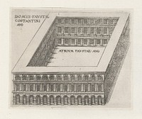 Domus Fausta te Rome (1584) by Jacques Androuet, Denis Duval and Jacobus van Savoye Nemours