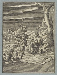 Selectie van Gideons manschappen (1645 - 1646) by Christoffel van Sichem II, Christoffel van Sichem III and Pieter Jacobsz Paets