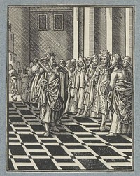 Jeremia en het juk van Babylonië (1645 - 1646) by Christoffel van Sichem II, Christoffel van Sichem III and Pieter Jacobsz Paets