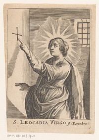Heilige Leocadia (in or after 1626) by anonymous, Pieter de Jode I and Jan van Mechelen