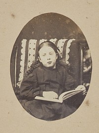 Young girl with book by Sir John Joscelyn Coghill