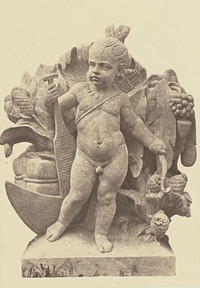 "L'Amérique", Sculpture by Louis Veray, Decoration of the Louvre, Paris by Édouard Baldus