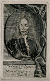 Andreas Rüdiger [Ridiger]. Line engraving by G. Uhlich.