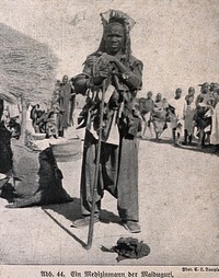 A Maiduguri medicine man or shaman, Nigeria. Halftone after a photograph attributed to O.S.M. Temple.