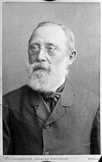 Rudolf Ludwig Karl Virchow. Photograph by J. C. Schaarwächter, 1891.