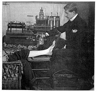 S. Rowland: patient being skiographed