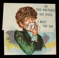 Oh this wretched hay fever, I must try the ... Carbolic Smoke Ball : gives instant relief.