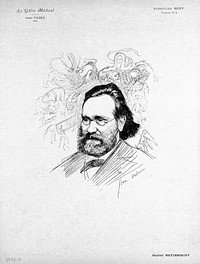Elie Metchnikoff. Reproduction of drawing by J. Veber.