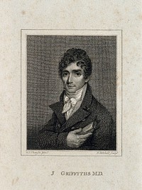 Julius Griffiths. Stipple engraving by E. Mitchell after W.J. Thomson.