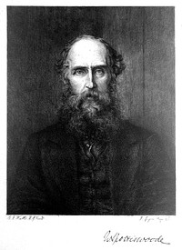 William Spottiswoode. Etching by P.A. Rajon after G. F. Watts.