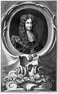 Laurence Hyde, Earl of Rochester (1641-1711). Engraving by Jacobus Houbraken, 1741, after Sir Godfrey Kneller.
