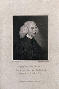 John Armstrong. Line engraving by F. Engleheart after J. Thurston.