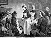 Receiving day at the Foundling Hospital.