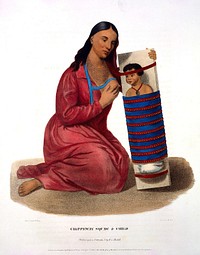 Hall and McKenney, History of the Indian..., mother and child