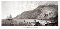 The shore of Kealakekua in Hawaii. Engraving by W. Byrne, 1784, after J. Webber, 17--.