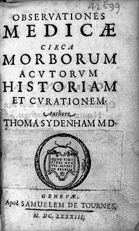 Observationes Medicae circa Morborum Acutorum...