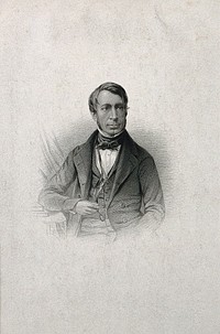 Sir George Biddell Airy. Stipple engraving [by G. Cook].