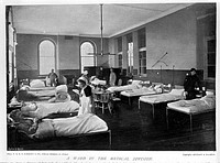 A ward in the medical division of the Royal Hospital, Netley