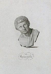 Aristotle. Line engraving by G. Dala.