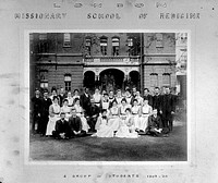 London Missionary School of Medicine: a group of students. Photograph, 1907/1908.