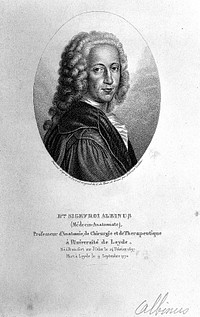 Bernhard Siegfried Albinus. Engraving by Ambroise Tardieu after Carel de Moor.