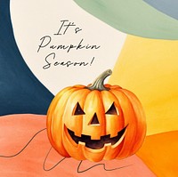 Pumpkin season Facebook post template