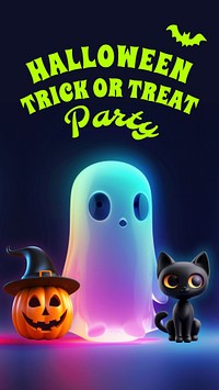 Halloween party Instagram story template