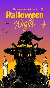 Halloween night Instagram story template