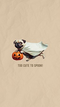 Too cute to spook Facebook story template