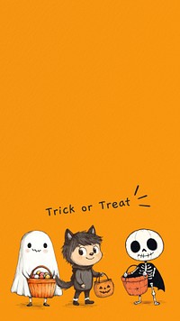 Trick or treat Facebook story template