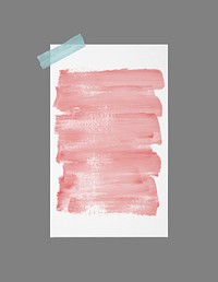 Aesthetic paper poster frame background, pink brushstroke