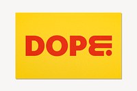 Yellow dope business card, branding design