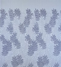 White transparent large leaves of fern pattern on horizontal; unknown manufacturer and origin.. Original from the Minneapolis Institute of Art.