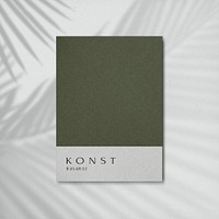 Green color sample card