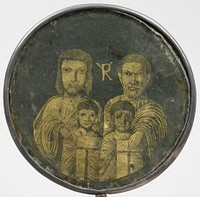 Medallion with Family Portrait, Italian