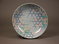 Large Dish with Cherry Blossoms, Japan