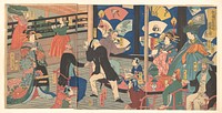 The Five Nations Enjoying a Drunken Revel at the Gankirō Tea House