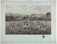 Soccer Game, Ricardo de los Ríos (print maker)