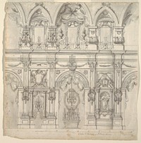 Elevation of the Nave of a Church