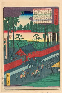 Temple Entrance by Utagawa Hiroshige