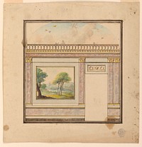 Design for a Painted Wall Decoration