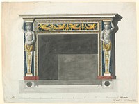 Design for a Chimneypiece by Luigi Righetti