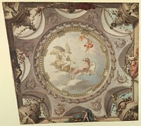 Design for a Painted Ceiling of Irregular Shape: Aurora by Flaminio Innocenzi Minozzi