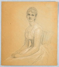 Sketch for Portrait of a Woman by Daniel Huntington